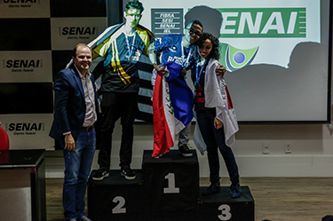 Cerimonia de premiacao seletivas worldskills confeitaria