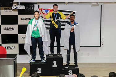 Cerimonia de premiacao seletivas worldskills pintura