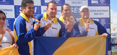 DF conquista ouro e prata na natação