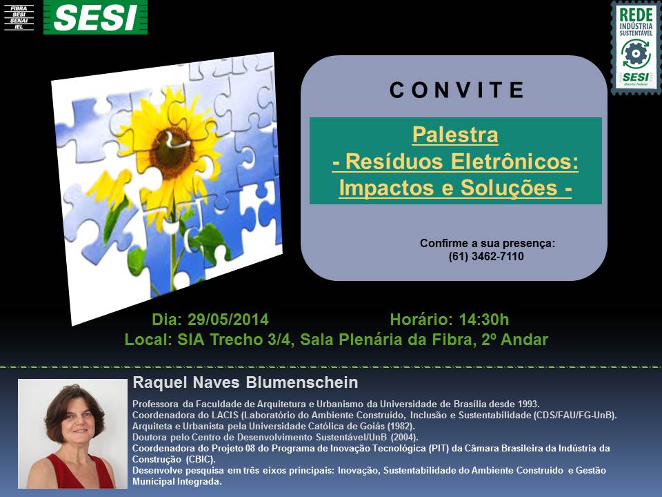 Palestra – Resíduos Eletrônicos: Impactos e Soluções