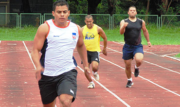 Muitas disputas na final do atletismo