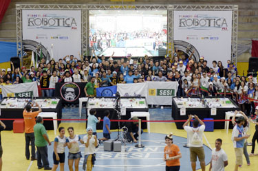 Etapa regional do torneio de robótica iniciou nesta sexta-feira