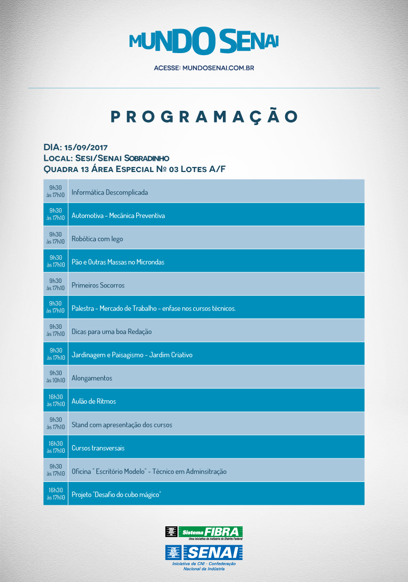 programacao mundo senai Sobradinho