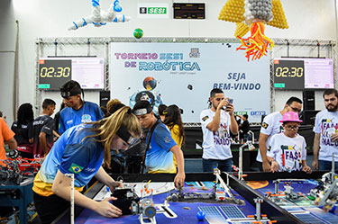 Competição de robótica movimenta o Sesi Taguatinga neste sábado