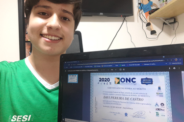 Alunos do Sesi-DF são premiados na Olimpíada Nacional de Ciências